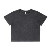 WOS STONE WASH HEAVY CROP BLACK STONE XS